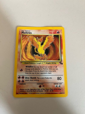 Moltres 12/62 Unlimited Holofoil Rare used