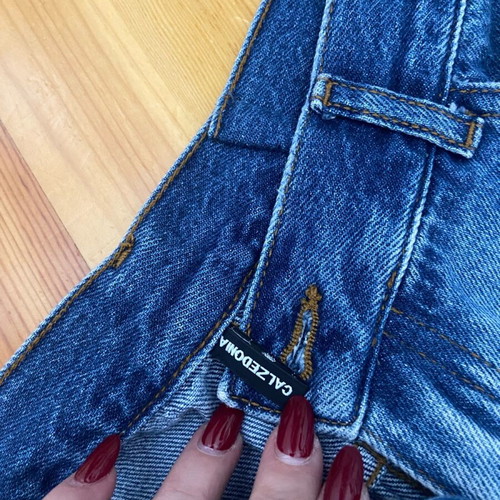 Jeans pants like new with disco balls, size M