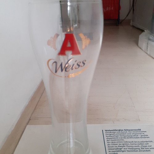 Alfa Weiss beer glass set new, 6 pieces 500ml