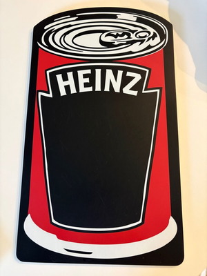 Heinz chalkboard used for writing