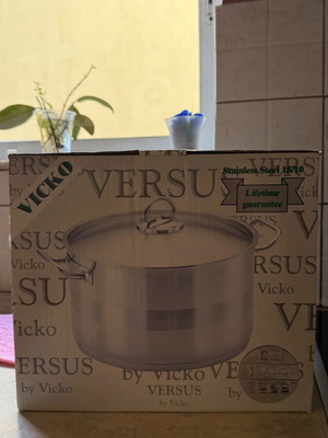 Vicko Versus stainless steel pot 28x18cm, new