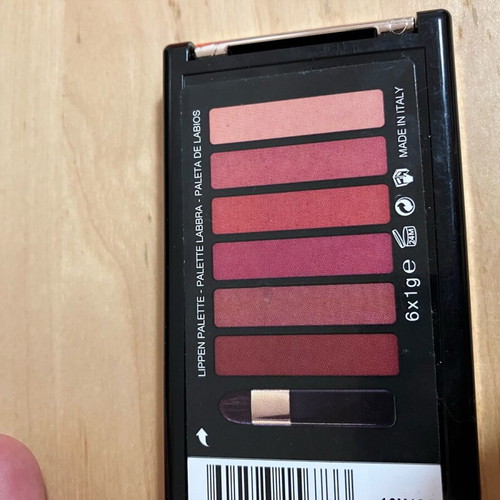 L’Oréal lip palette used