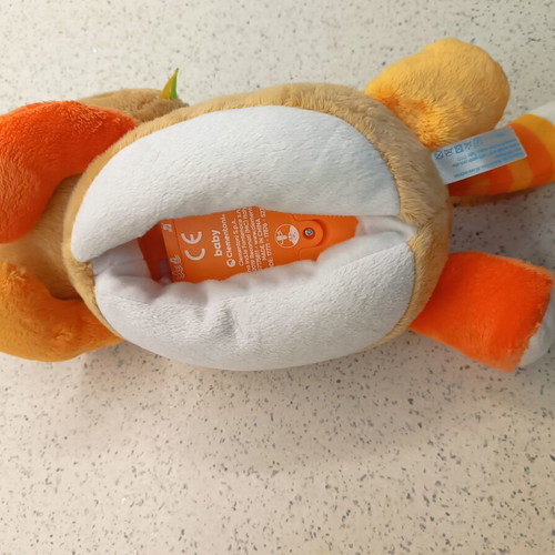 Baby Clementoni Cat Plush Toy like new, relaxing and soothing for 0+ months