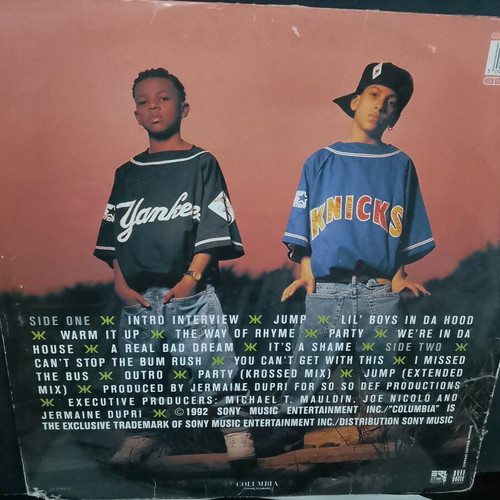 Kriss Kross Totally Krossed Out vinyl used, cover wear