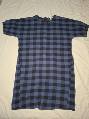 Esprit Blue-Black Checkered Dress Like New
