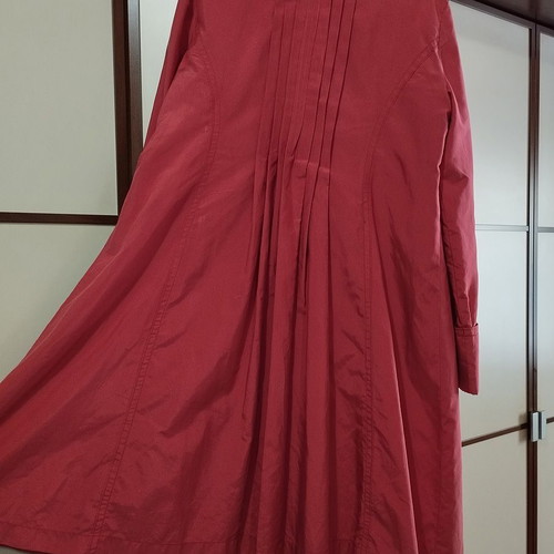 Zara coat used, lined with floral pattern and belt