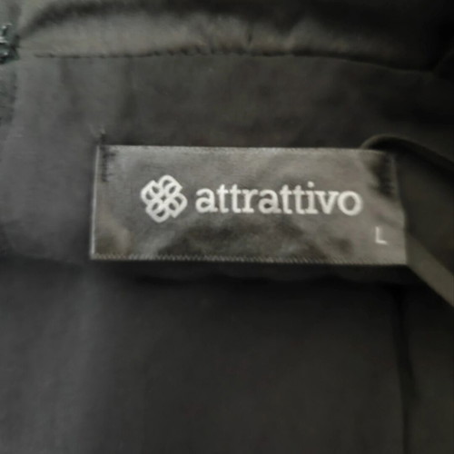 Attrattivo women's top L black-silver cotton sequins new