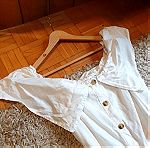  Λευκό Λινό Φόρεμα
