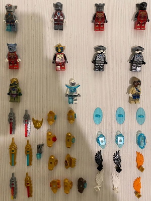 Lego Chima figures and accessories used collection