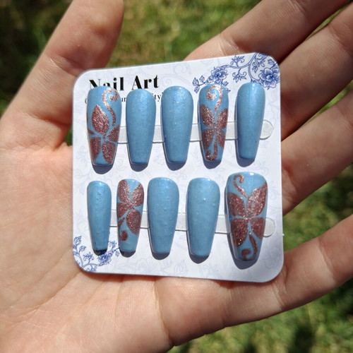 Press On Nails New Set with Application Tools