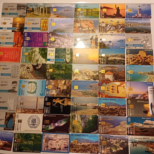 OTE Phone Cards Used, Collectible Set of 55