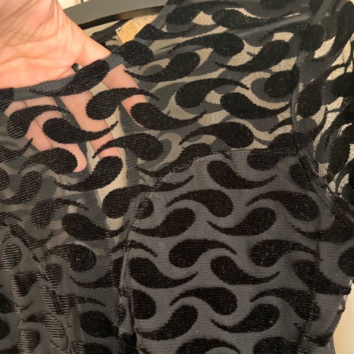 Lynne black bodysuit like new, size Small with transparency