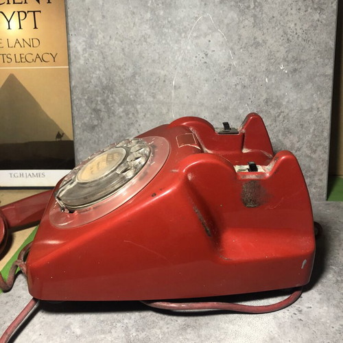 British General Post Office 706 CB GPO red vintage telephone