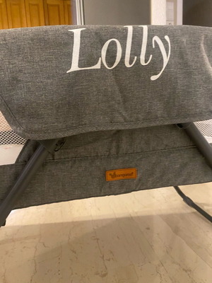 Λίκνο Cangaroo Lolly με στρώμα σαν καινούργιο, γκρι με κουνουπιέρα