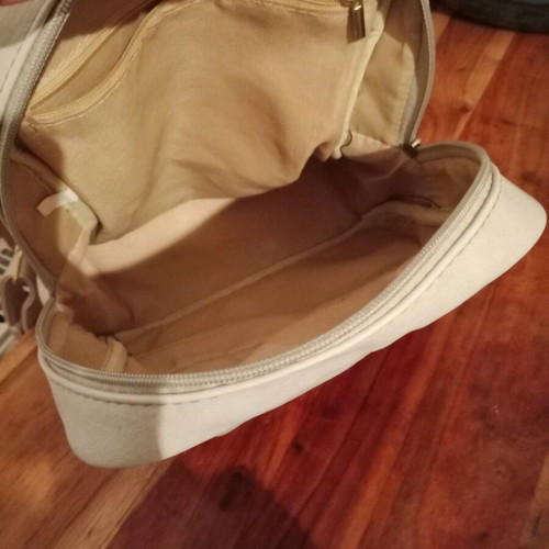 Backpack like new, gray and beige