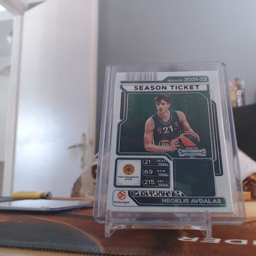 2021-22 Panini Contenders EuroLeague Neoklis Avdalas Season Ticket Rookie Card like new