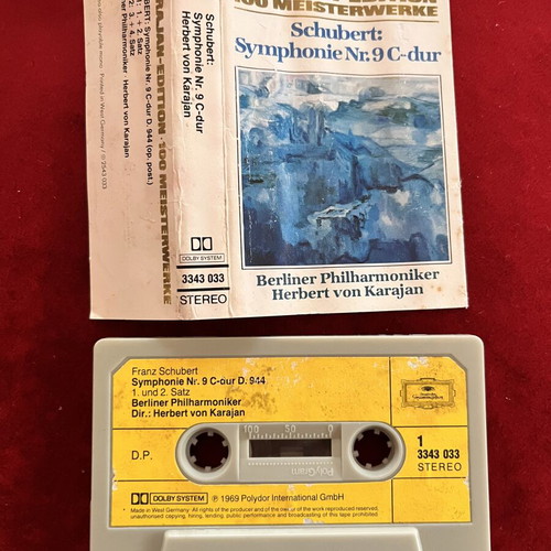 Karajan-Edition Frantz Schubert Συμφωνία αρ.9 σε Ντο μείζονα κασέτα