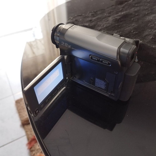 JVC GR-D725E digital video camera used with charger and case