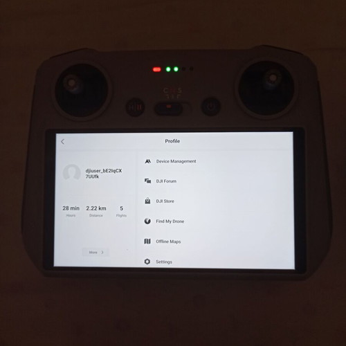 DJI Mini 3 Pro drone with two controllers and accessories