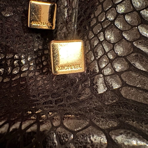 Michael Kors women's shoulder bag used, black with gold details
