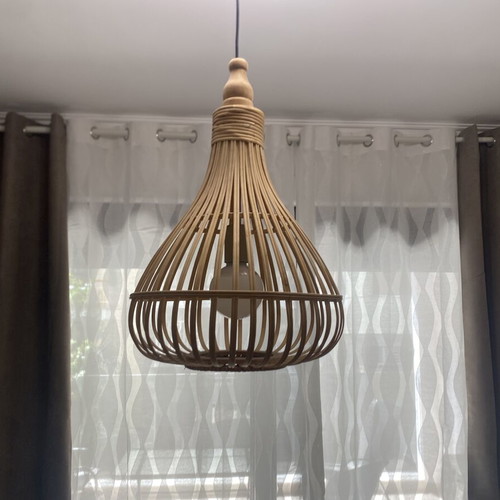 Set of 4 ceiling lights like new, Boho and industrial style