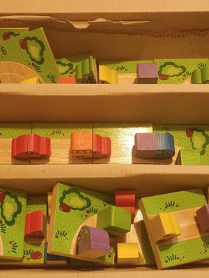 3D domino with toy cars used