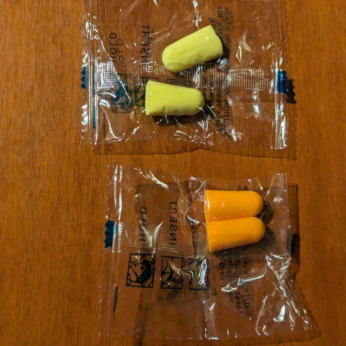 Earplugs new, 2 pairs