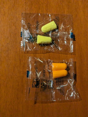 Earplugs new, 2 pairs