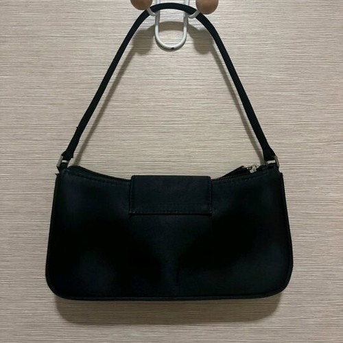 Shoulder bag used black with lock and silver rhinestones Alexi Andriotti