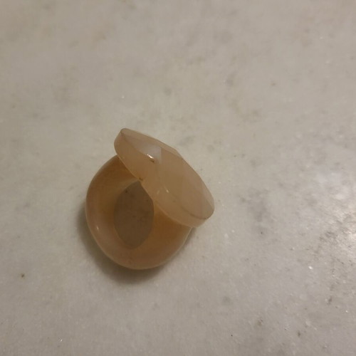 Ροζ quartz δαχτυλίδι μέγεθος 54-55 σαν καινούργιο