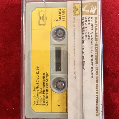 Karajan-Edition Frantz Schubert Συμφωνία αρ.9 σε Ντο μείζονα κασέτα