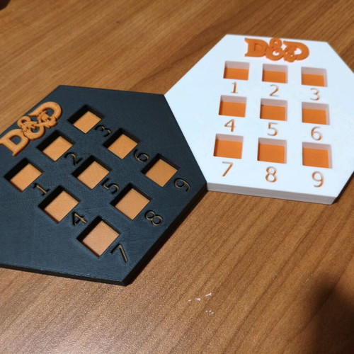 Dungeons & Dragons Spell Counter custom made, available on order