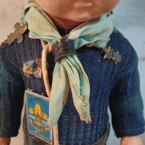 Scouting commemorative doll from 1970s