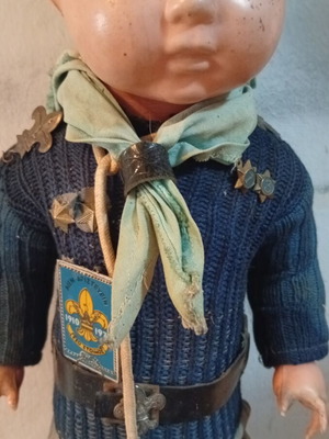 Scouting commemorative doll from 1970s