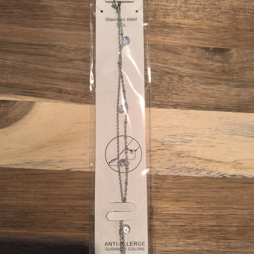 Stainless steel anklet new, unused, hypoallergenic Ro-Ro Accessories