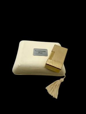 Flaminaire lighter used, gold vintage 1980s