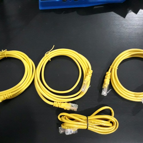 Cat5e Ethernet cable yellow new, 1.5m network length