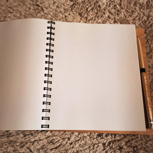 Wooden notebook new with 50 pages