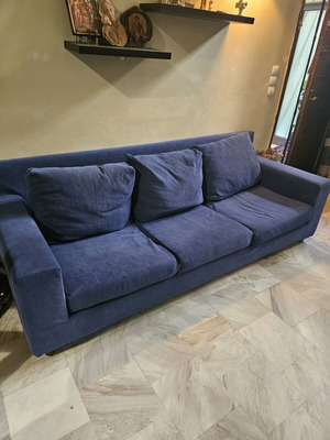 Blue sofa
