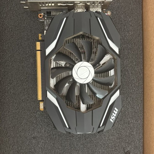 MSI GTX1050 graphics card 2GB VRAM used