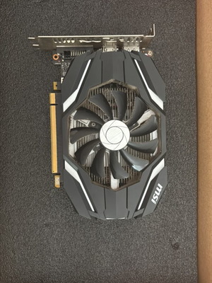 MSI GTX1050 graphics card 2GB VRAM used