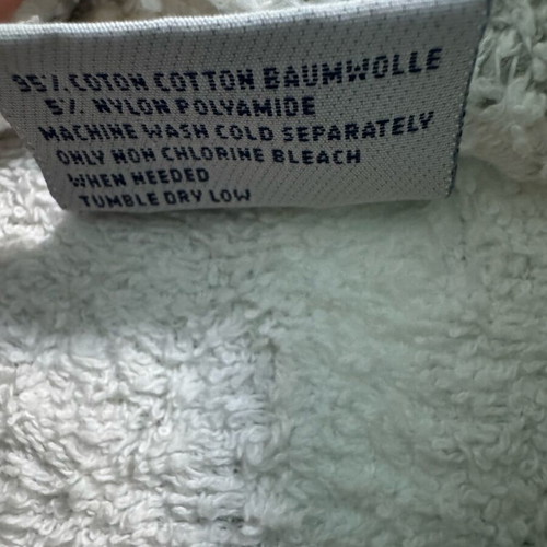Akivv bathrobe white gray striped like new, large, made in Greece