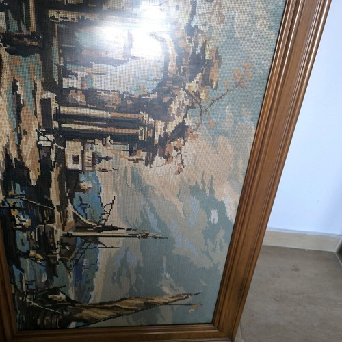 Embroidered painting new 1.12x0.64 meters