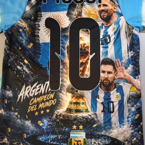 Messi 10 Argentina commemorative acrylic t-shirt