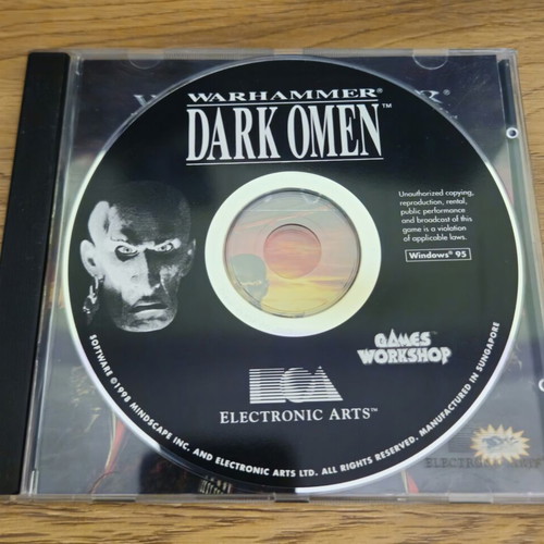 Warhammer: Dark Omen PC game, 1998, complete in box