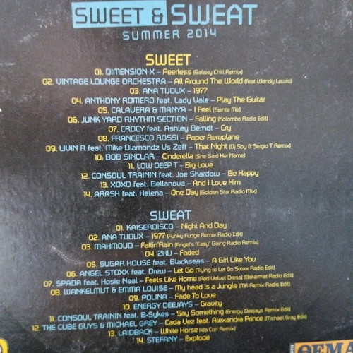 Summer 2014 Sweet & Sweat 2 CD used, electronic