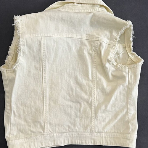 Summer vest like new, open yellow, size M