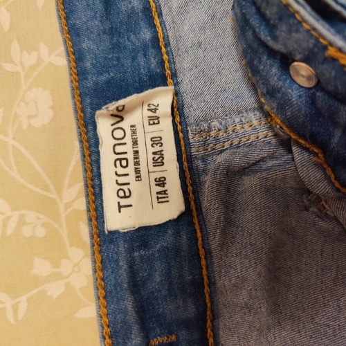 Denim leggings jeans pants, blue, size XL / 42 / 14