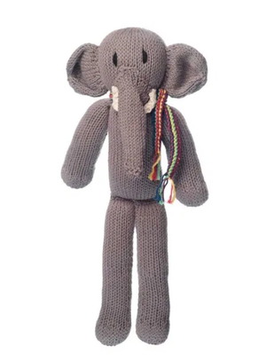 Handmade Kenana Kenya Elephant Toy new organic cotton