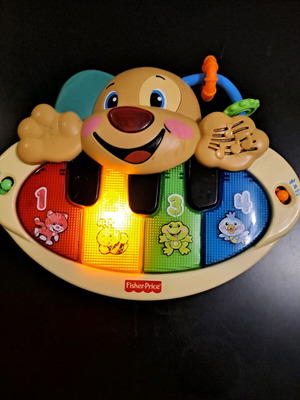 Fisher-Price Puppy μουσικό παιχνίδι πιάνο με φώτα και ήχους